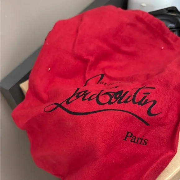 Christian Louboutin Black and Red Stiletto Heels - Picture 7 of 8